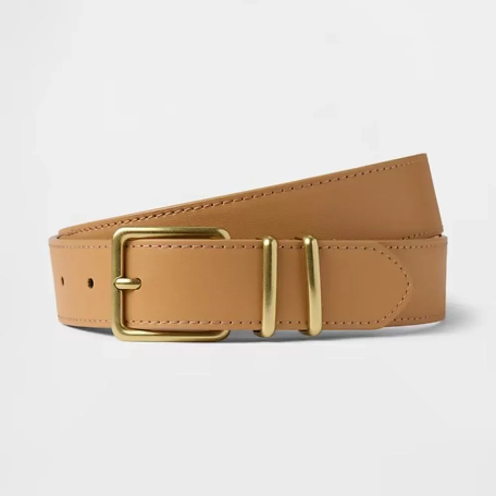 GAP Brown Skinny Vegan-Leather Belt /NWT/M